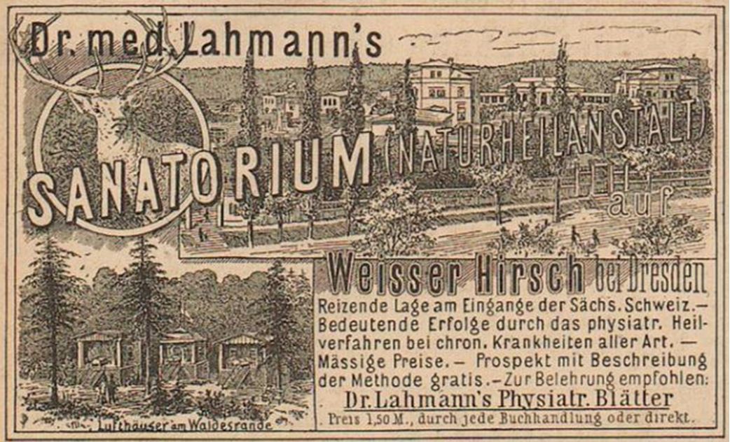 04_Fliegende Blaetter_090_1889_Nr2285_Beibl_p04_Sanatorium_Naturheilkunde_Heinrich-Lahmann_Weißer-Hirsch