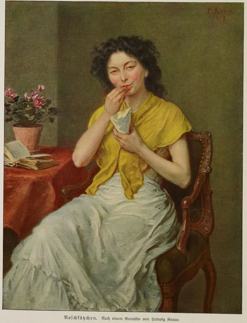 02_Ueber Land und Meer_103_1910_p0043_Naschen_Suesswaren_Naschkaetzchen_Frauen