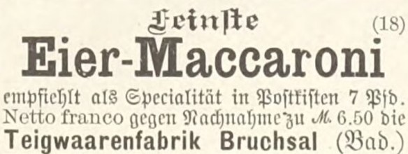 26_Das Bayerland_03_1892_Nr03_p8_Versandgeschaeft_Teigwaren_Eier-Makkaroni_Bruchsal