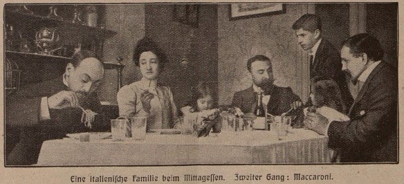 28_Das Blatt der Hausfrau_16_1905-06_p0239_Makkaroni_Nudeln_Italien_Buergertum_Gabel