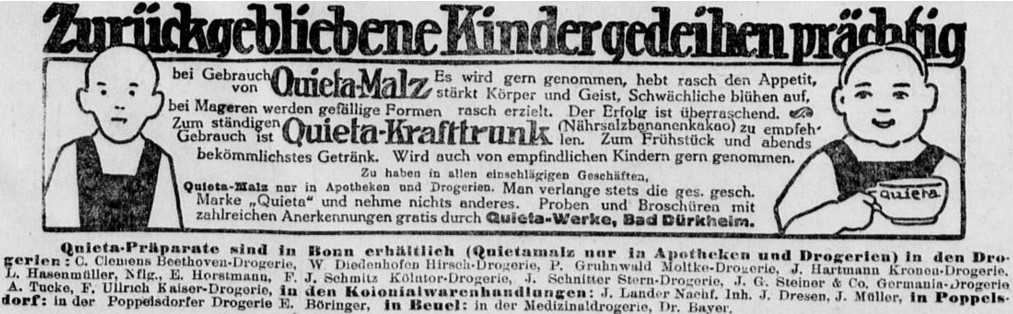 07_General-Anzeiger für Bonn und Umgegend_1913_11_28_Nr8476_p05_Naehrmittel_Quieta_Kraeftigungsmittel_Malzextrakt_Krafttrunk_Kinder
