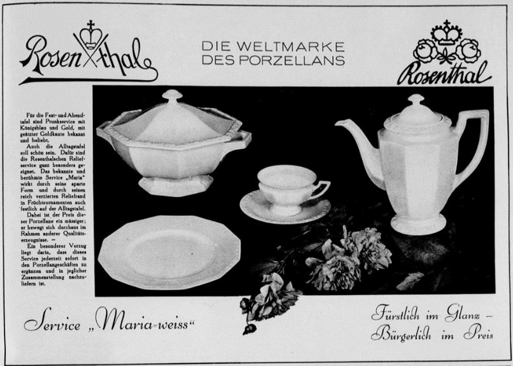43_Der Welt-Spiegel_1928_10_21_Nr043_p15_Porzellan_Kaffeegeschirr_Kaffeekanne_Rosenthal