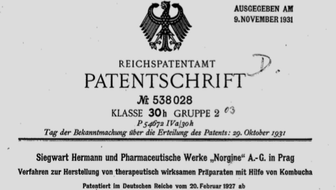 05_Happy Herbalist.com_Pharmazeutika_Kombuchal_Siegwart-Hermann_Norgine_Patent_Kombucha