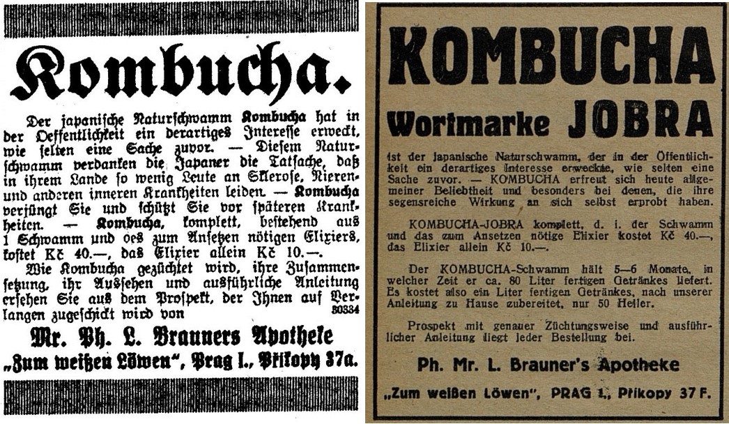 09_Prager Tagblatt_1928_01_08_Nr007_p09_Frauenfreude - Maedchenglueck_1928_Nr104_p15_Kombucha_Jobra_Prag_Japan