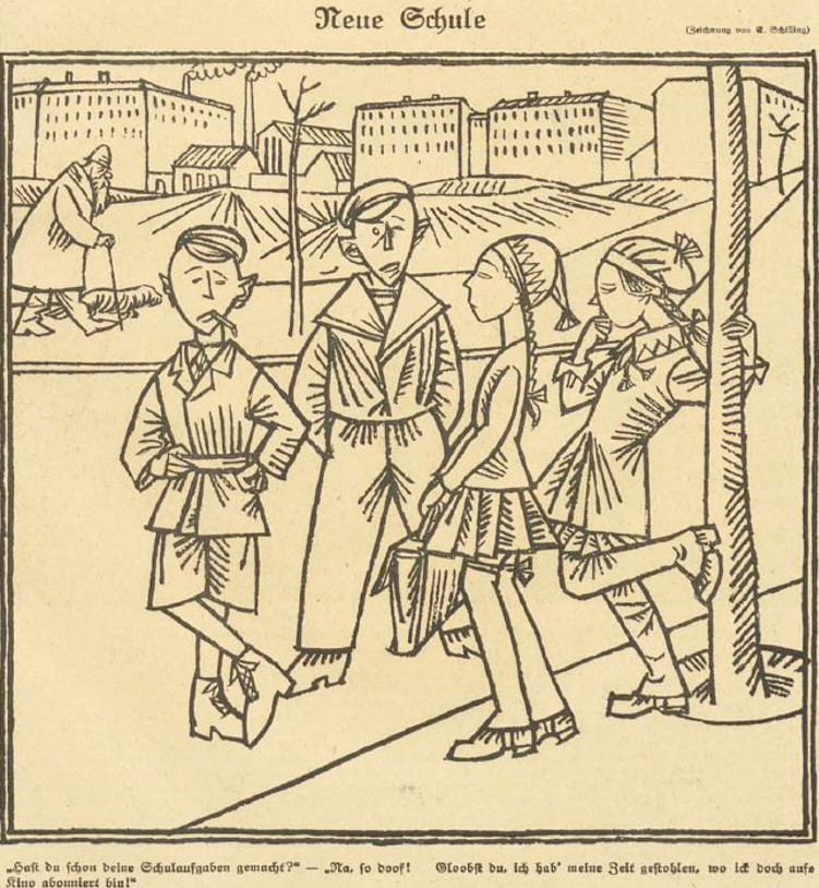 09_Simplicissimus_24_1919-20_p691_Jugend_Kino_Schule_Rauchen