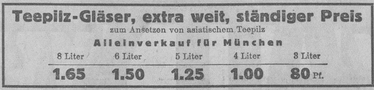 18_Muenchner Neueste Nachrichten_1929_07_06_Nr181_p16_Teepilz_Teepilzglaeser_Glaswaren_Warenhaus_Hermann-Tietz