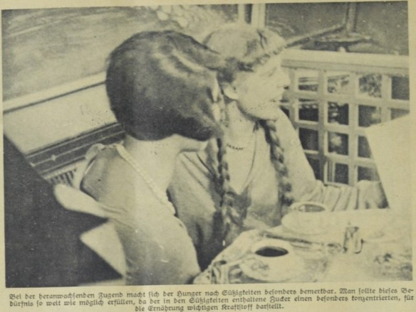 19_Unterkaernter Nachrichten_1932_04_02_Nr14_Illustriertes Unterhaltungsblatt_p055_Suessigkeiten_Kinder_Kuchen_Jugendliche