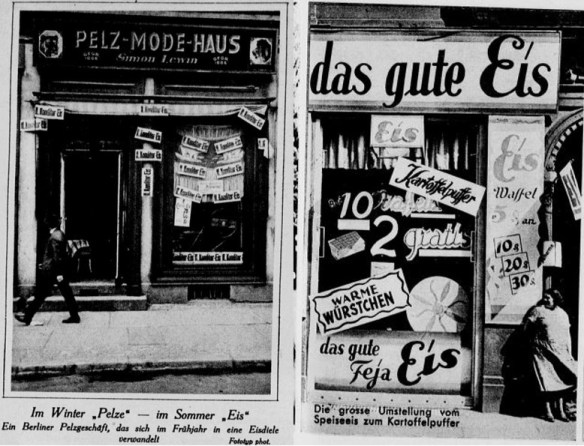 25_Der Welt-Spiegel_1926_Nr30_p10_Ebd_1932_Nr38_p09_Eisdiele_Speiseis_Saisonale-Spezialitaeten_Sommer