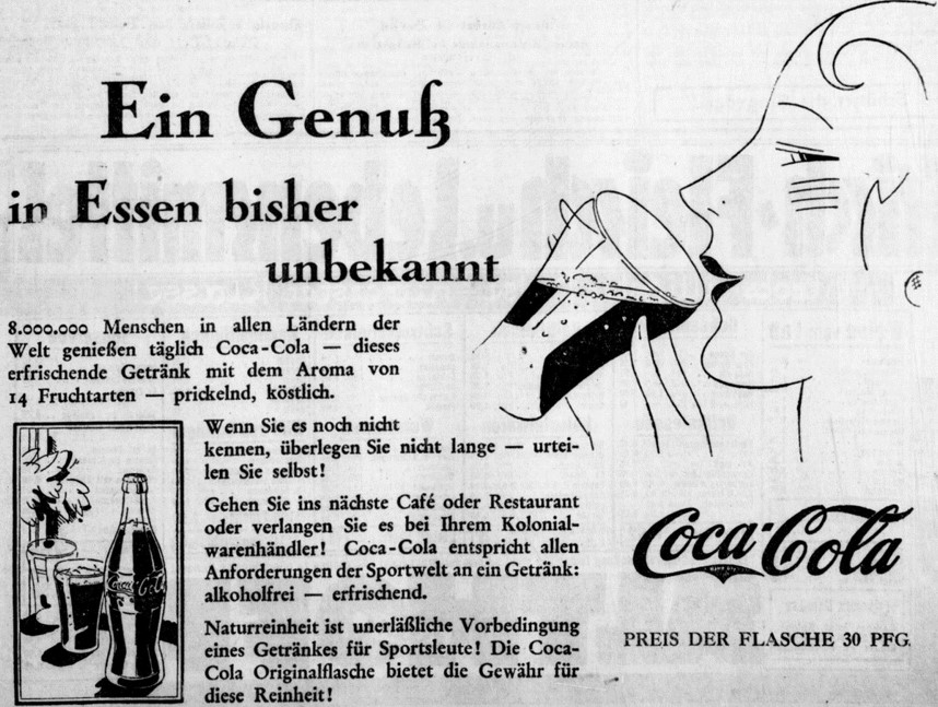10_Essener Anzeiger_1929_05_01_Nr101_p09_Getraenke_Erfrischungsgetraenke_Coca-Cola_Amerikanisierung
