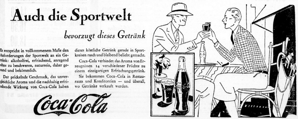14_Essener Volks-Zeitung_1929_09_26_Nr263_p03_Getraenke_Erfrischungsgetraenke_Coca-Cola_Geselligkeit_Sport_Golf