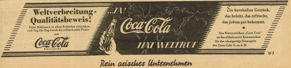 24_Hakenkreuzbanner_1938_09_22_Nr439_p07_Getraenke_Erfrischungsgetraenke_Coca-Cola_Weltruf_Arisch