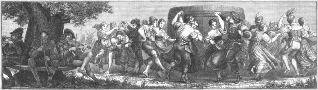 01_Illustrirte Zeitung_60_1873_p52_Geselligkeit_Tanz_Fest_Volksfest