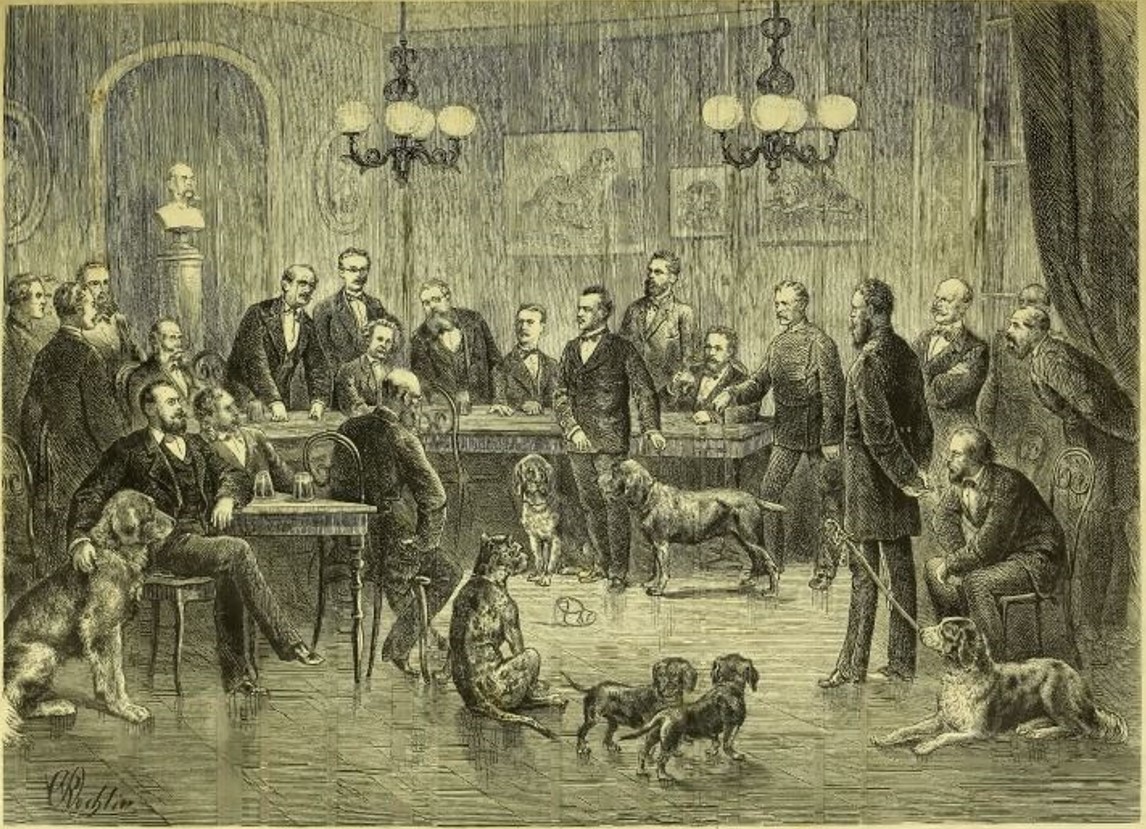 05_Ueber Land und Meer_40_1878_p0689_Tierzucht_Hundezucht_Rassehunde_Berlin_Vereinswesen_Tierschau