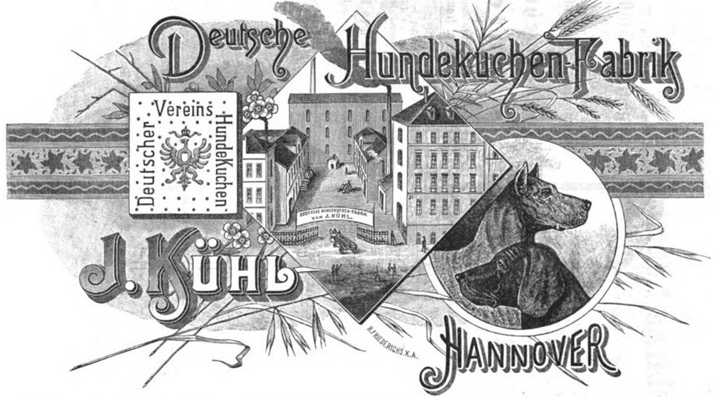 10_Neue Jagd-Zeitung_01_1888_p132_Hundekuchen_Deutscher-Veriens-Hundekuchen_J-Kuehl_Hannover_Produktionsstaetten