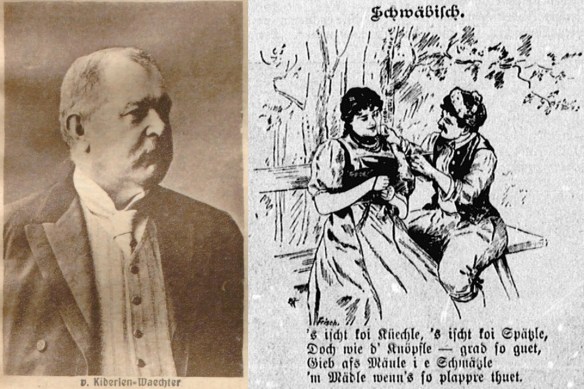 07_Hamburger Fremdenblatt_1911_08_06_Nr183_p17_Lippischer Hausfreund_1900_Nr31_p4_Politiker_Kiderlen-Waechter_Schwaben_Mann-Frau_Spaetzle_Gedicht