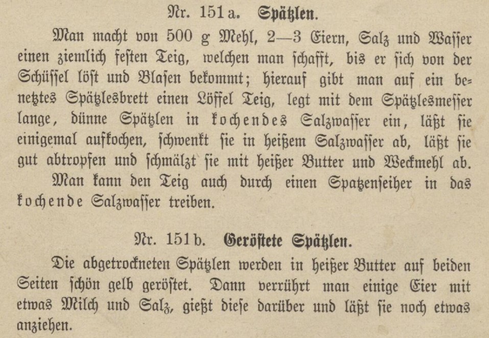 11_Kochrecepte_1906_Schwaebische_p053_Spaetzle_Rezept