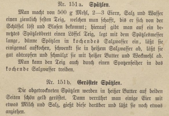 11_Kochrecepte_1906_Schwaebische_p053_Spaetzle_Rezept
