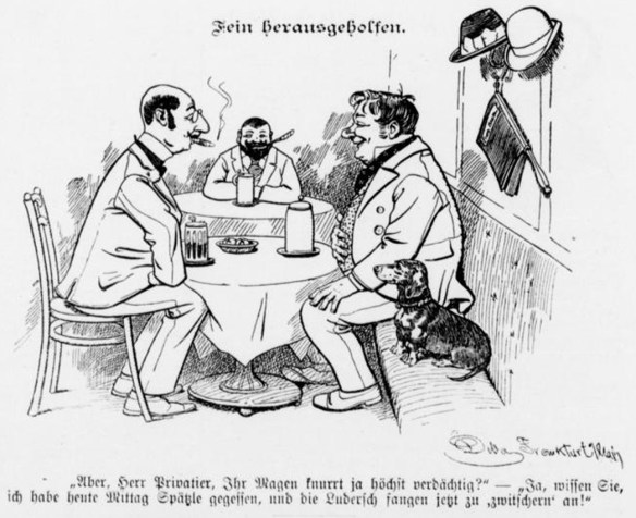 21_Dortmunder Lustige Blaetter_1901_08_03_Nr31_p5_Spaetzle_Verdauung_Regionale-Kueche
