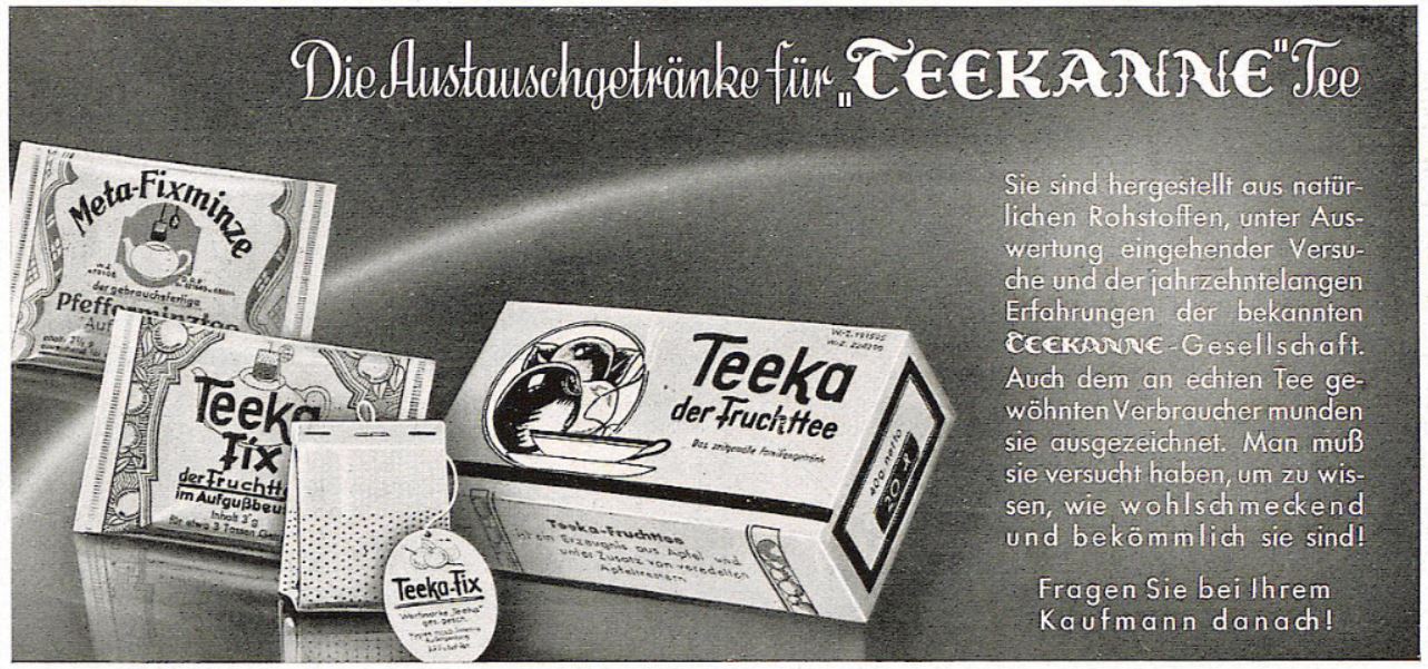 14_Die Kunst für alle_56_1940-41_H01_Anhang_p11_Tee_Teekanne_Teeka_Austauschstoffe_Fixminze