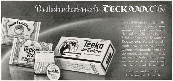 14_Die Kunst für alle_56_1940-41_H01_Anhang_p11_Tee_Teekanne_Teeka_Austauschstoffe_Fixminze