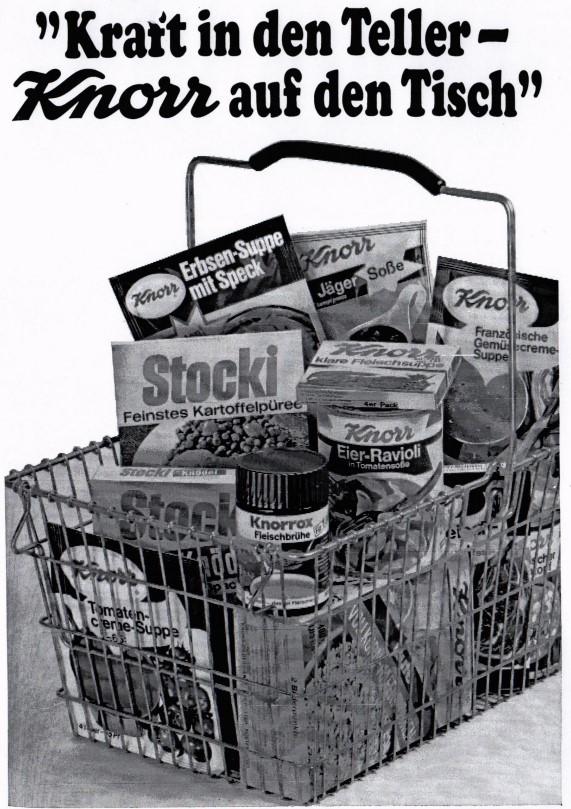 16_Der Markenartikel_30_1968_p255_Suppenpraeparate_Convenienceprodukte_Ravioli_Wuerze_Instant_Kraft_Knorr_Stocki_Kartoffelpueree_Einkaufskorb