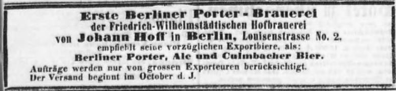 28_Hamburger Nachrichten_1872_09_29_Nr232_p09_Johann-Hoff_Brauerei_Porter