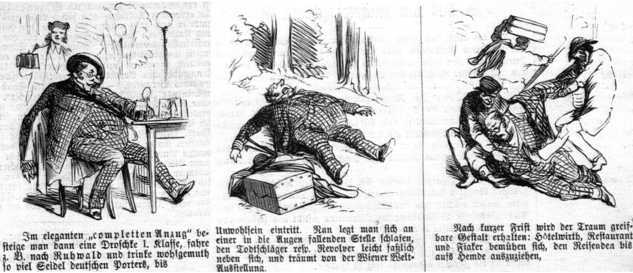 48_Berliner Wespen_06_1873_Nr21_p4_Schloss-Ruhwald_Deutscher-Porter_Ausflugslokal_Raub_