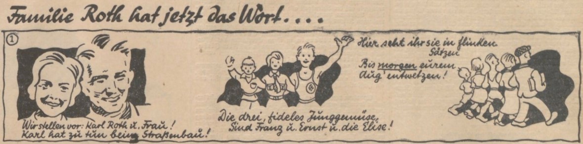 01_Hamburger Echo_1932_06_16_Nr144_p05_Familie-Roth_Folge01_Comic_Eiserne-Front