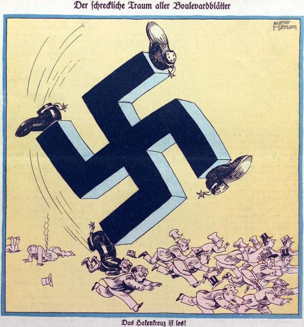 04_Kladderadatsch_83_1930_Nr43_sp_Hakenkreuz_Reichstagswahlen_Nationasozialismus