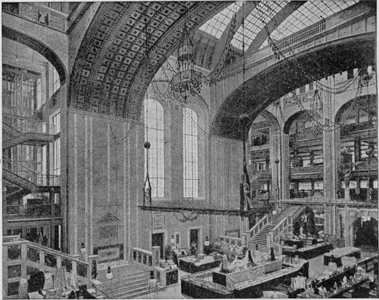 08_Schneegans_1923_p040_Warenhaus_Wertheim_Berlin_Lichthof_Verkaufsstaette