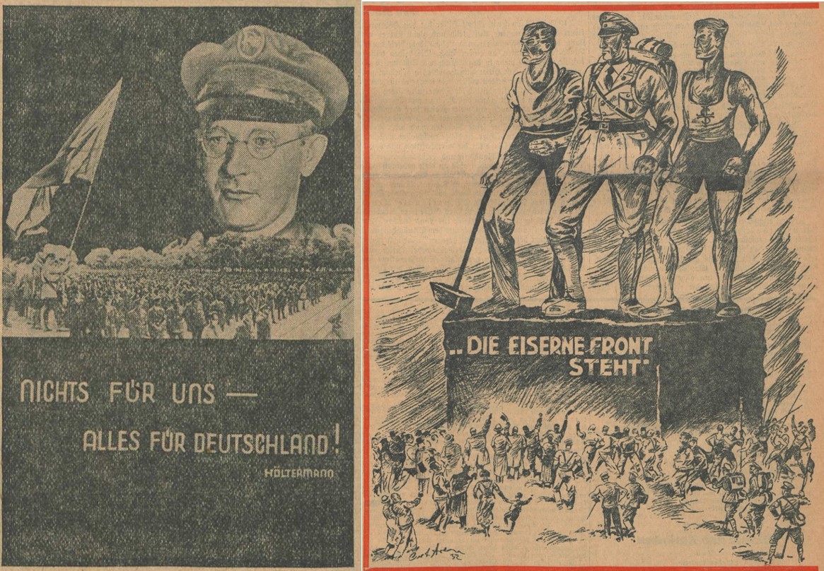 13_Das Reichsbanner_09_1932_11_05_Nr45_p360_Ebd_p49_Reichsbanner_Hoeltermann_Alles-für-Deutschland_Eiserne-Front