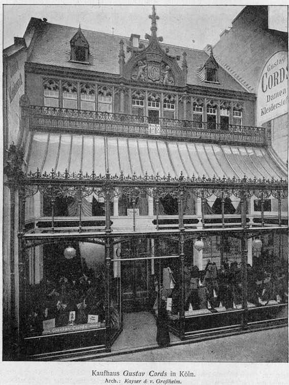 18_Schneegans_1923_p063_Spezialgeschaeft_Kaufhaus_Gustav-Cords_Schaufenster_Verkaufsstaette_Koeln
