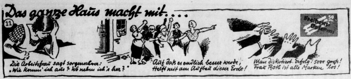 32_Volkswacht - Essen_1932_07_11_Nr160_p3_Familie-Roth_Folge11_Comic