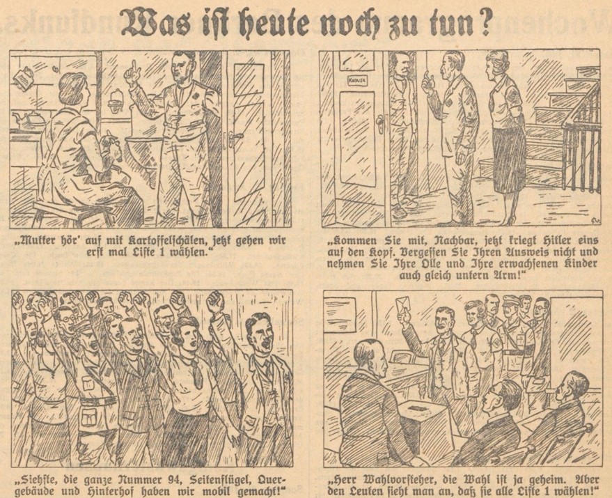 50_Vorwaerts_1932_07_31_Nr357_p03_Reichstagswahl_Wahlkampf_SPD_Comic_Eiserne-Front