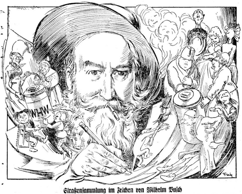 02_Das Kleine Blatt_1940_02_04_Nr034_p01_Reichsstrassensammlung_WHW_Wilhelm-Busch_Winterhilfswerk