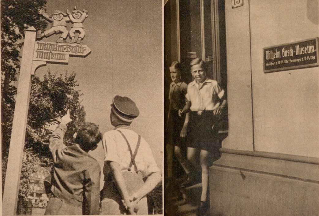 12_Bildbeobachter des Volksruf_10_1940_Nr49_p02-03_Wilhelm-Busch_Museum_Wegweiser_Hannover