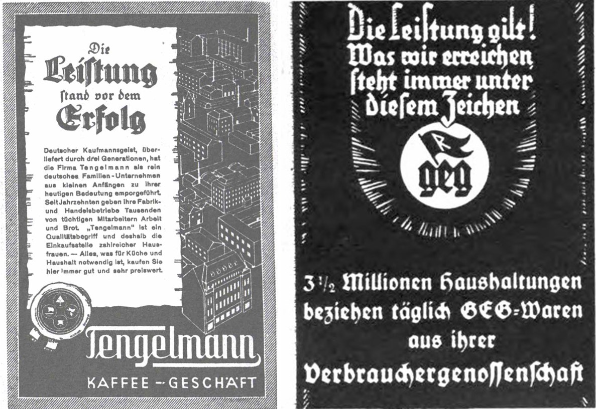 07_Der deutsche Volkswirt_08_1933-34_Nr12-13_Sdr-Beil_p16_Arbeitertum_05_1935-36_Nr05_p32_Einzelhandel_Leistung_Tengelmann_GEG_Konsumgenossenschaften_Filialbetrieb
