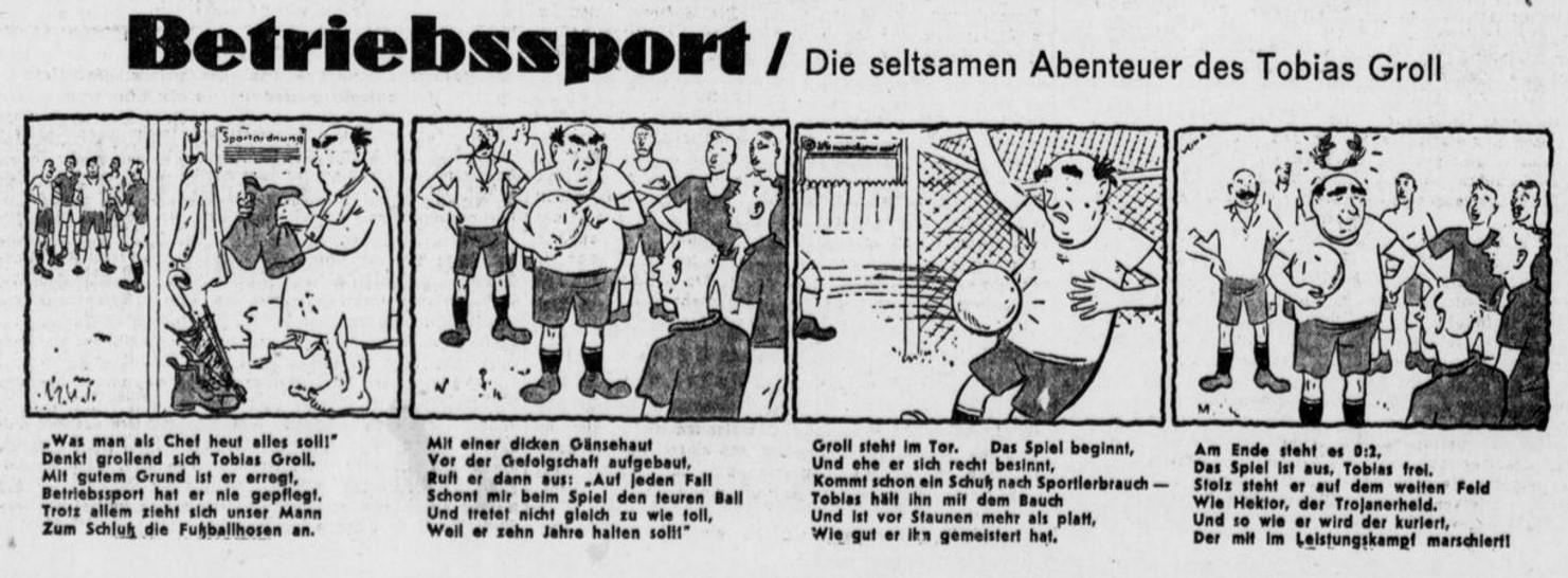 20_National-Zeitung_1938_07_28_Nr203_p10_Tobias-Groll_Betriebssport_Franz-Roha_Leistungskampf-der-deutschen-Betriebe_Comic