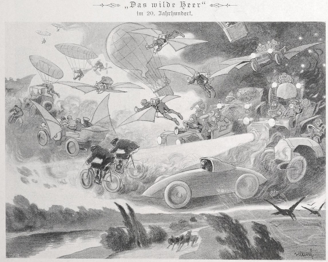 01_Fliegende Blaetter_122_1905_p193_Mobilitaet_Automobile_Luftfahrt_Motorrad_Tempo