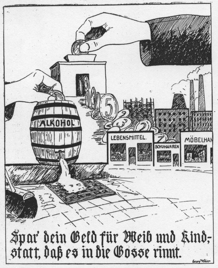 15_Neuland_43_1934_p141_Gesundheitsaufklaerung_Alkohol_Trunksucht_Sparsamkeit_Gosse