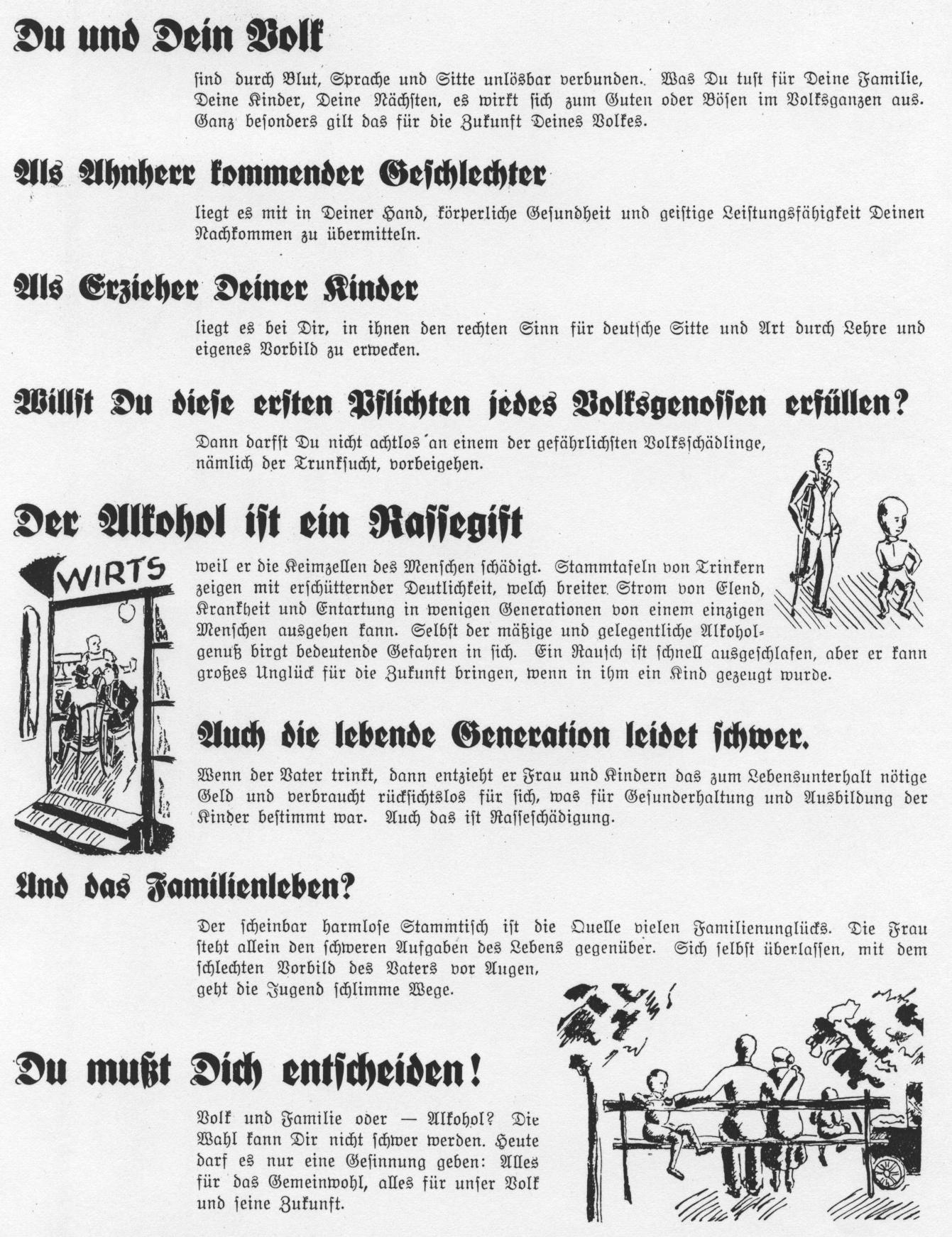26_Neuland_43_1934_p67_Alkohol_Rassenhygiene_Genussgifte_Eugenik